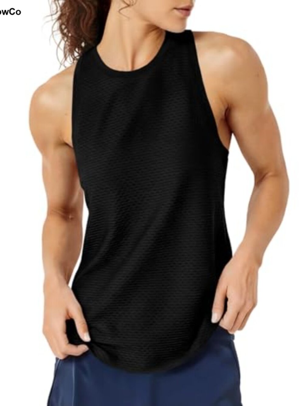 Womens Racerback Workout Tank Top Loose Fit Sleeveless Athletic Gym Yoga